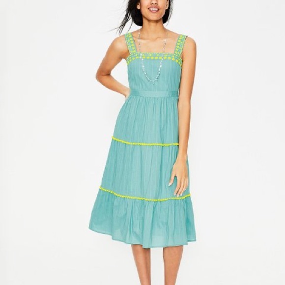 NWT Sz 8 Boden Estella Embroidered Midi Dress - Picture 1 of 11